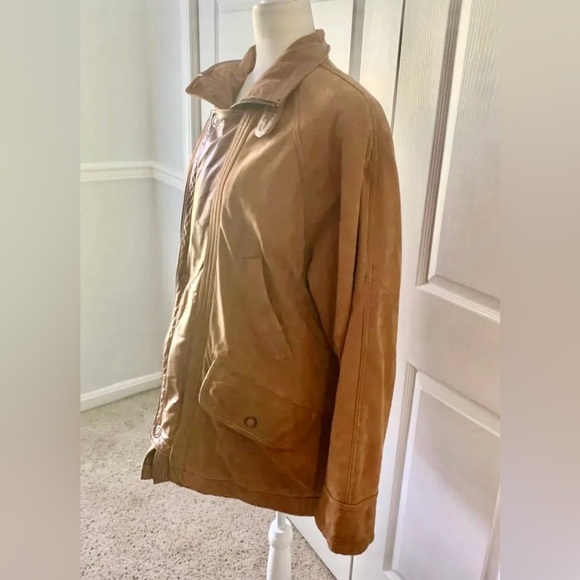 Leather jacket J.L. Colebrook mens size small suede coat - Picture 5 of 7